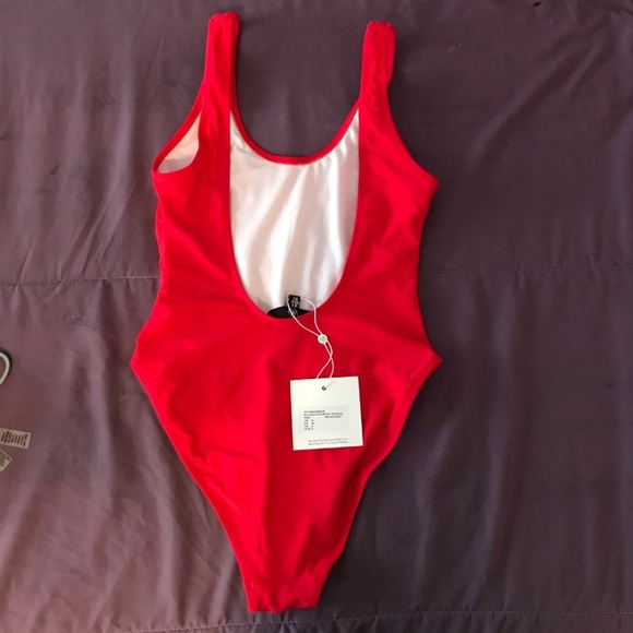 Red One Piece Swimsuit - Picture 4 of 4